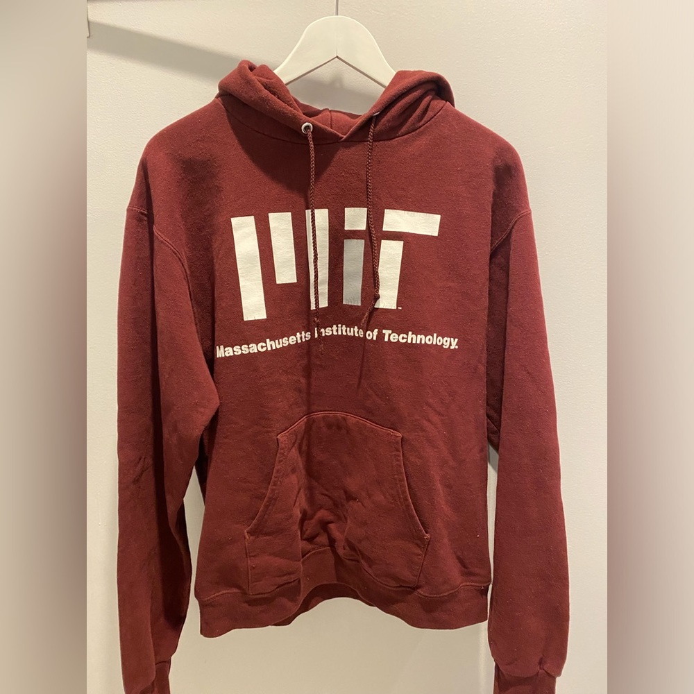 MIT Champion Burgundy Hoodie